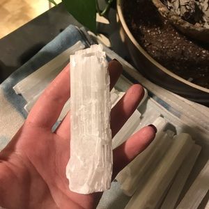 Selenite Wand Thick Chunky 4" Good Energy ooak
